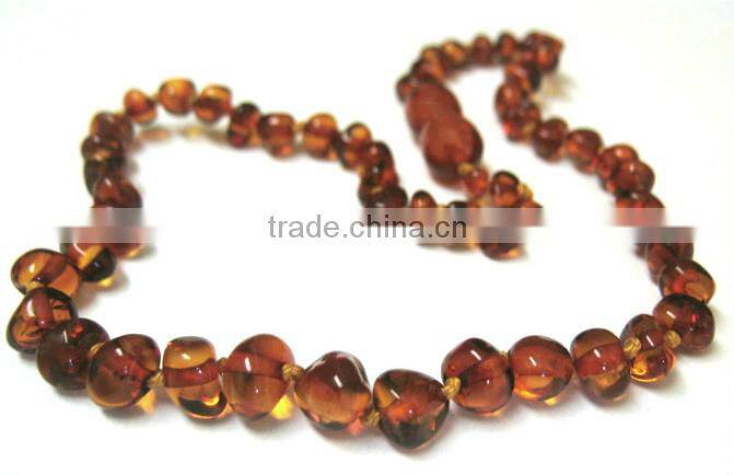 Hot sale Baltic amber baby teething necklace