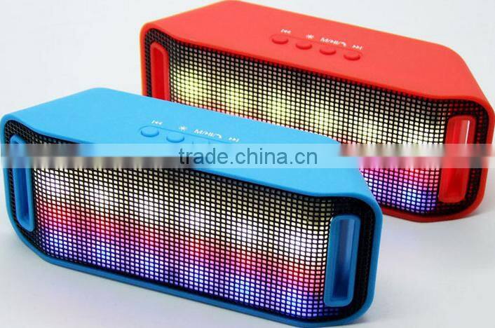 smartphone stereo travel Bluetooth led wireless speaker