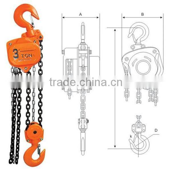 TOYO type hand chain block made in China