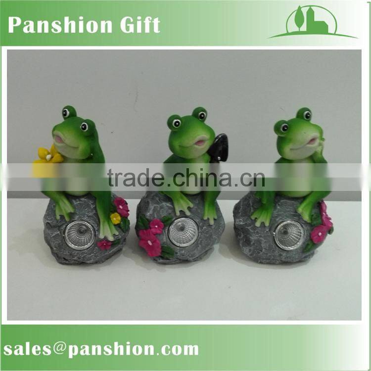 Decorative garden light resing animal with solar light