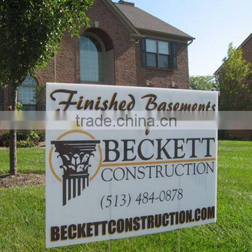 Alibaba Top seller Plastic Advertising Coroplast Signs