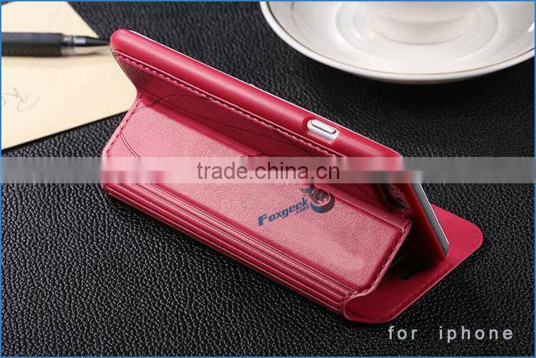 popular mobile accessories and mobile phone cases factory in china and new arrival leather case for iphone6