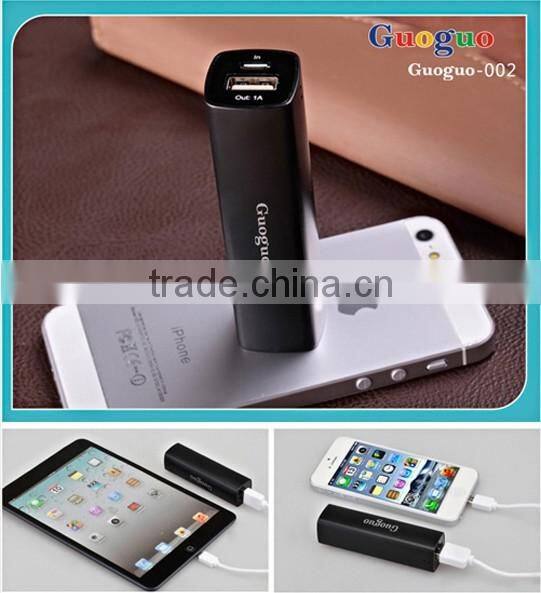 2016 New Design Colourful Fashion Power Bank 2600mah Portable Charger for Samsum Galaxy S6, Lenovo, Xiaomi