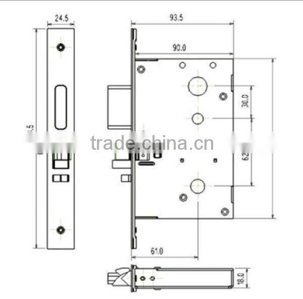 rfid chip card door lock