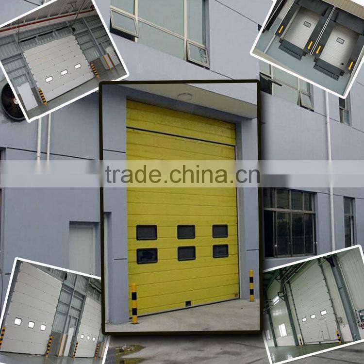 Industrial insulated sectional panel door,automatic sectional panel door