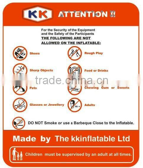 PVC Double slide toys bouncer inflatable for play center