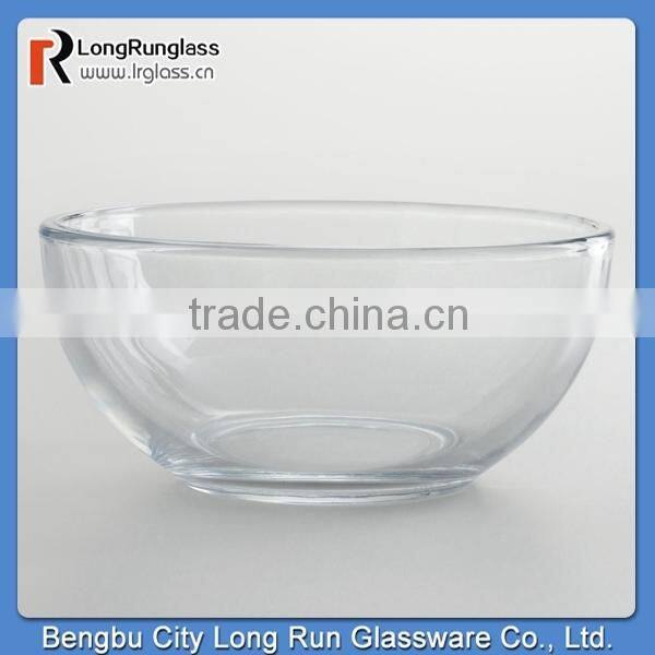 LongRun 168oz Well-made Straight-Sided Glass Salad Bowl Large Capacity Glassware with High Quality
