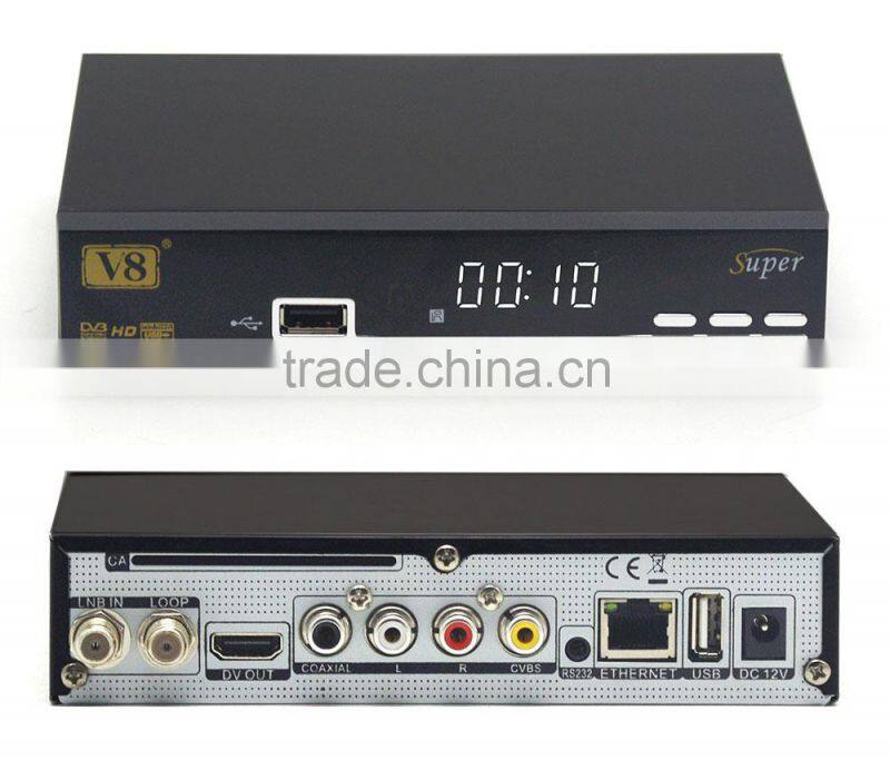 Dual Core vu duo 2 V8 super v8s DVB-S2 full hd satellite tv box decoder for encrypted channels powervu biss key cccam