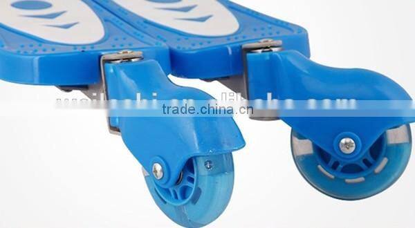 children 4 wheels kick scooter/ children kick scooter with light and PU wheel