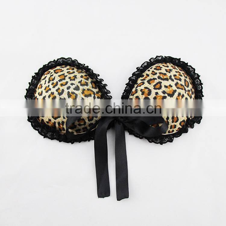 Junyan strapless adhesive free size sexy mature lace cloth bra
