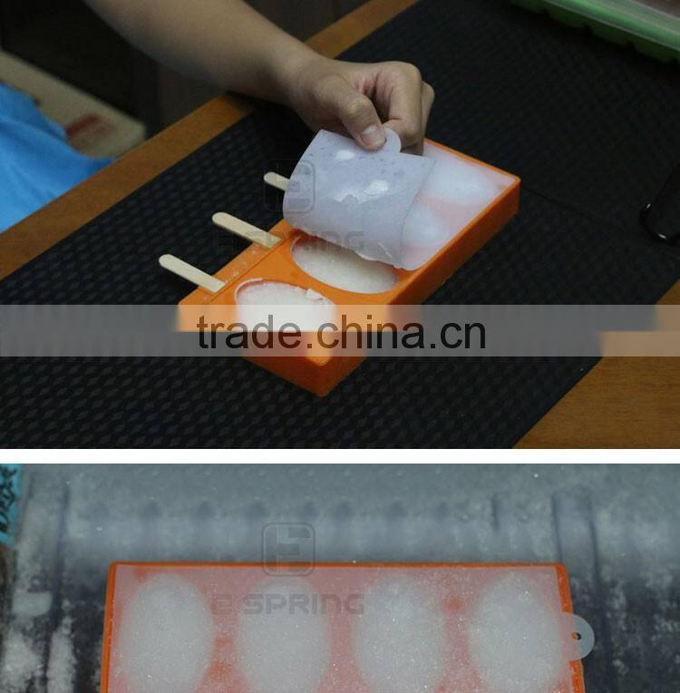 Classic 3 pieces Silicone Easy Cream Mini Ice Cream Bar Mold