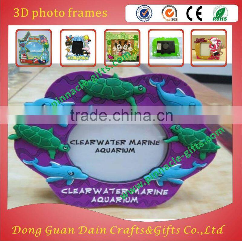 3D Drop Rubber Soft PVC Photo Frame,Ballteam Promotional Photo