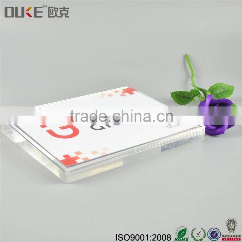 promotion luxury counter top acrylic photo block