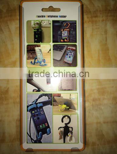 V tie silicone mobil phone holder