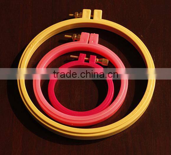 2016 fashion accessory for DIY kit plastic embroidery hoop