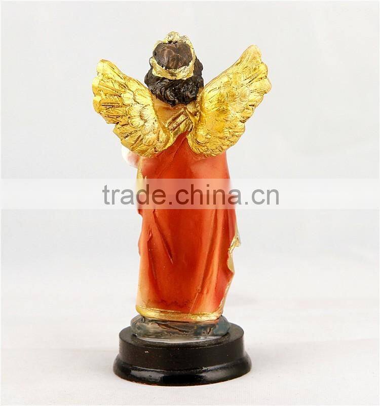 Promotional handmad religious angle figurine statue