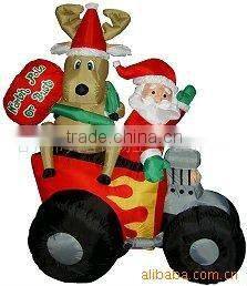 Deer Inflatable Christmas with red hand