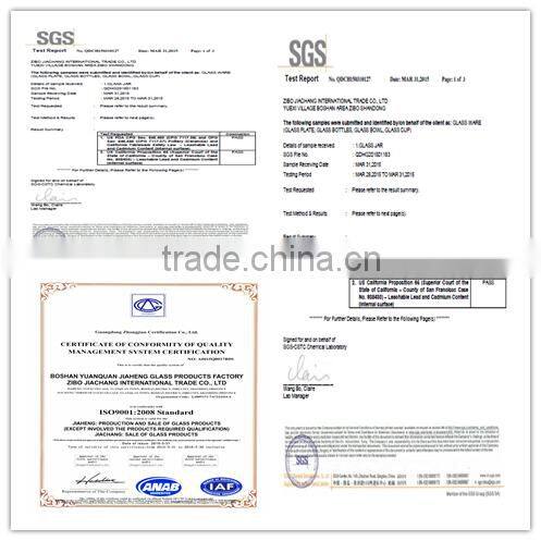 Large volume glass dispenser jars with lid