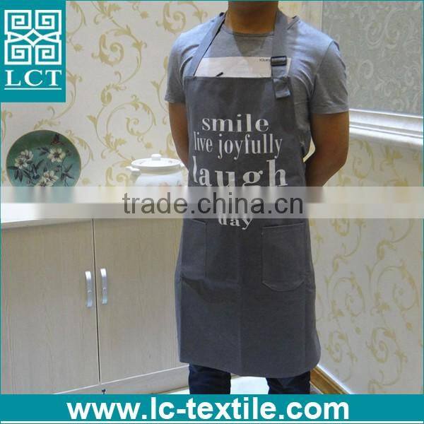 nordic style plain cotton mens duck canvas apron with custom logo