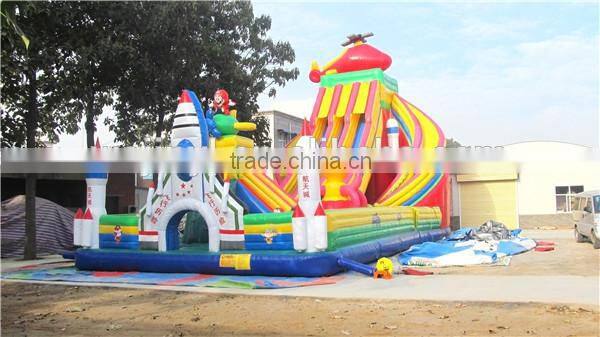 inflatable castle fun city, inflatable fun city aircraft castle