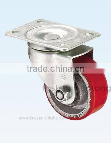 All Size Cast Iron Pu Wheel 75mm Furniture Hardware Caster Wheel