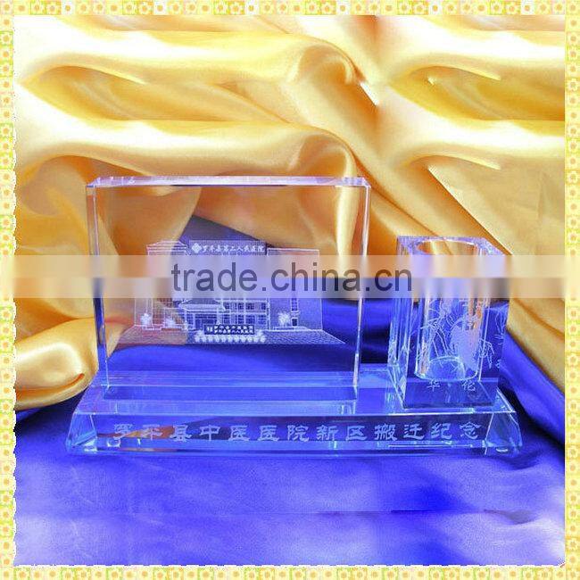 Pen Holder Crystal Office Desk Stationery Set For Business Souvenirs
