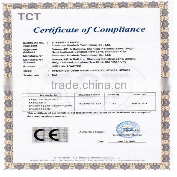 Hot Selling Fast ethernet usb rj45 converter usb2.0 with driver CD