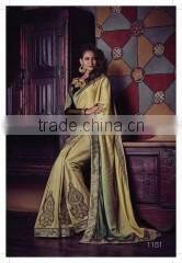 Dominican Dark Red Jacquard Georgette Designer Saree/buy online designer sarees