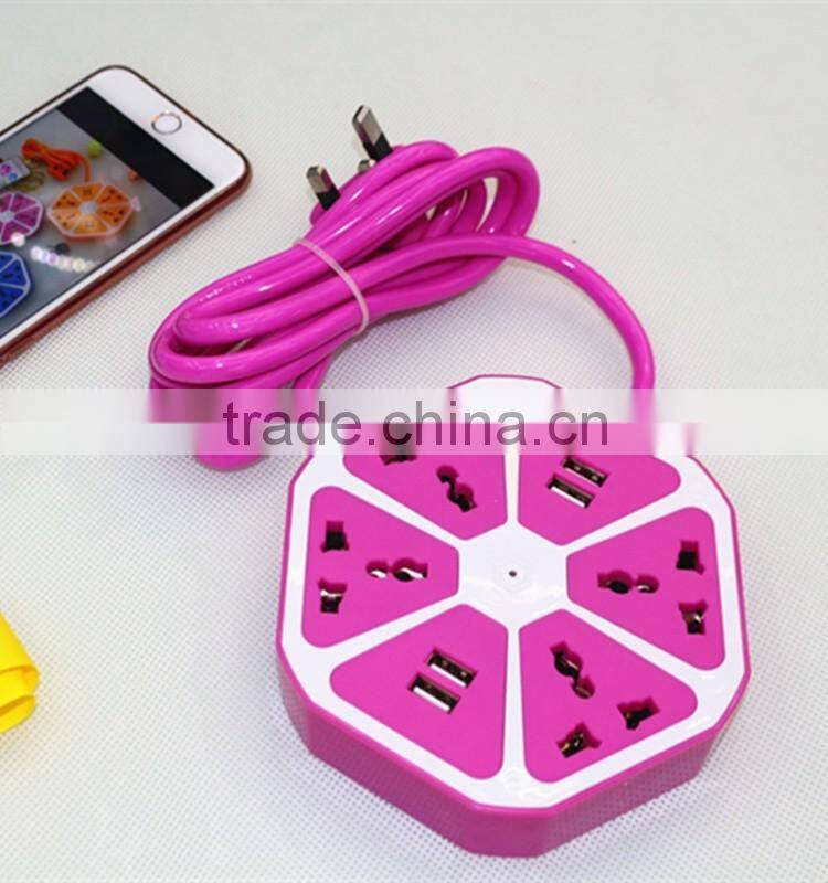 Cheap price wholesale colorful portable smart office power socket