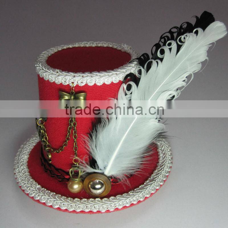 MYLOVE red fashion cheap top hats gothic style MLGM006
