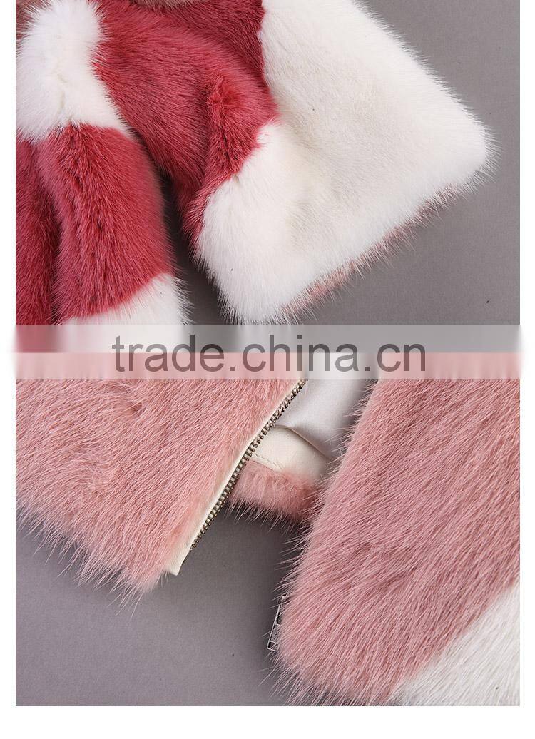 wholesale Factory manufacture classic mink fur jackets for womem