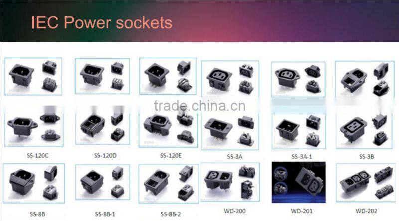 Top quality 2 pin ac power socket