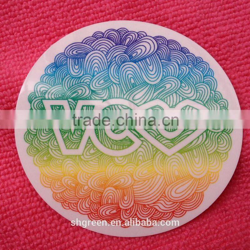 Africa vinyl gum sticker with offset printing