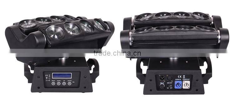 Moving light spider beam 10W8 led rgbwa