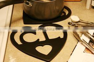 Acrylic Personalized Heart Trivet - Double hg140104002B