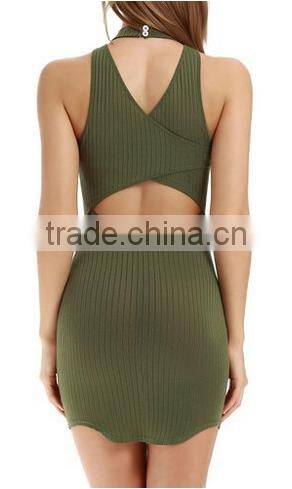 Women's Halter Backless Bandage Dress / Sexy Mini Dresses