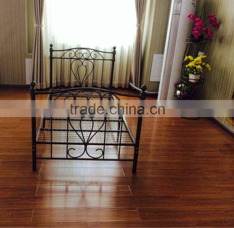 Fashion Twin Size Metal Bed, Bronze Golden