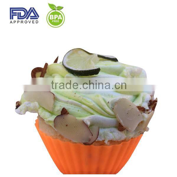 food grade cup shaped silicone cup cake mould for cookie cup