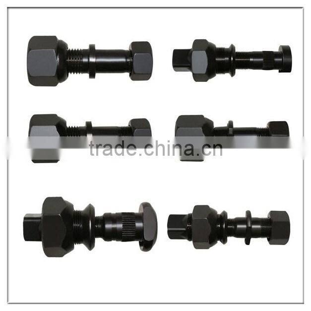 High strength truck wheel hub bolts and nuts