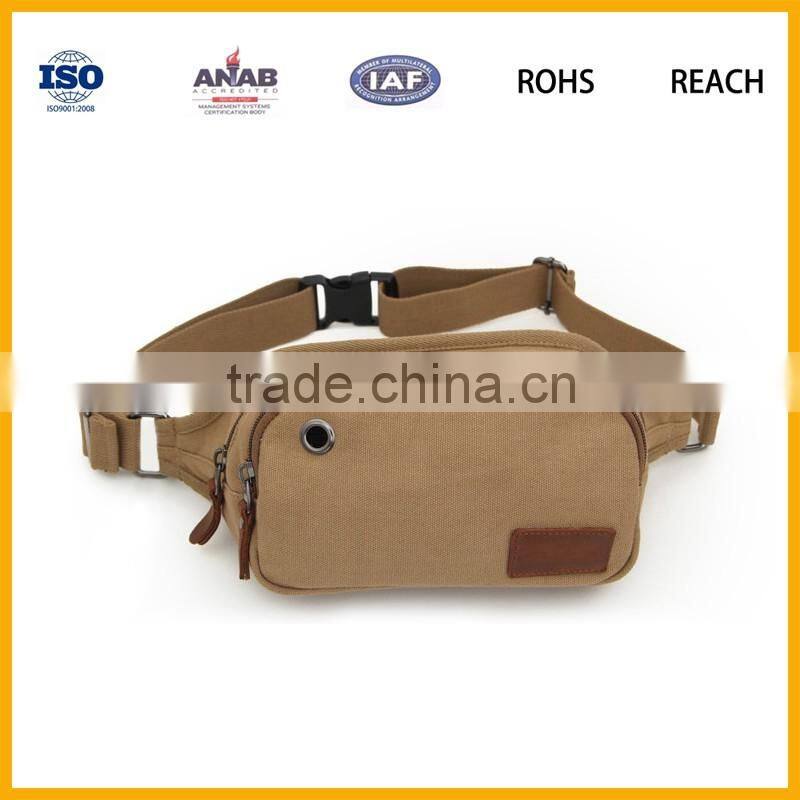 Canvas Messenger Fanny Waist Hiking Pack bag Shoulder Small bags