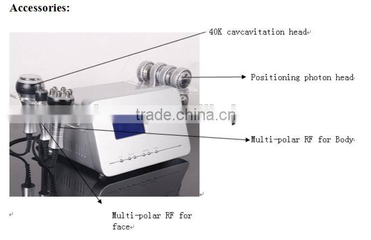 AYJ-822B(CE)New RF machine 40k/vacuum cavitation 40k+rf+ultrasonic sliming machine/vacuum & tripolar rf cavitation