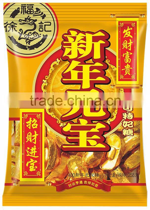 HFC new year package 7167 gold ingot chocolate candy