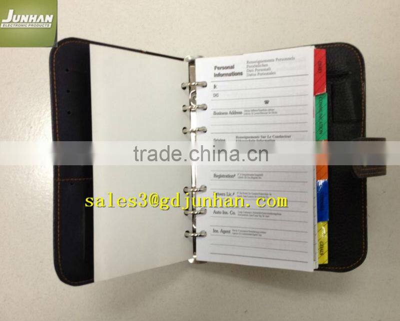 custom 2014 leather daily planner