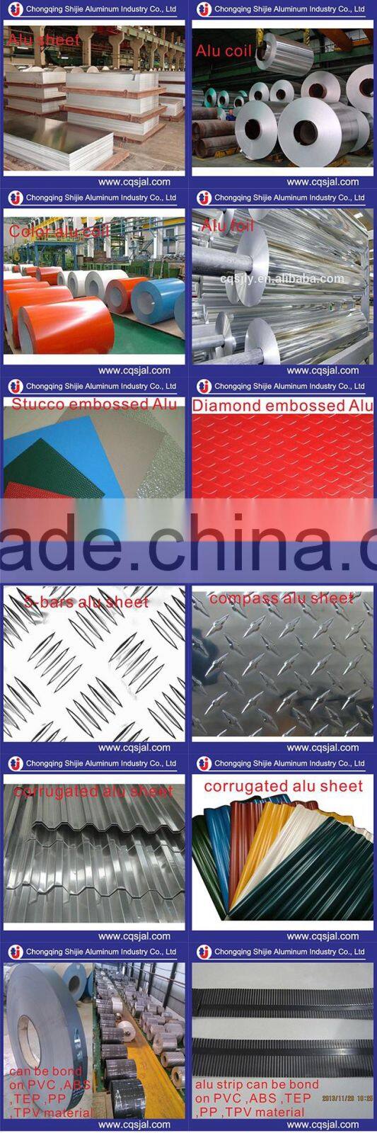 PVC/ABS/EPDM/PP/TPE attach aluminium strip for car weather strips