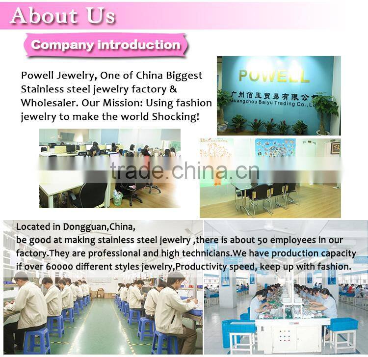 Hot styles stainless steel gold filled jewelry set from china