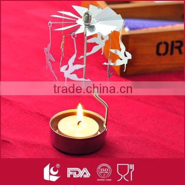 Flat rotary flower shaped bulk tealight candle holders