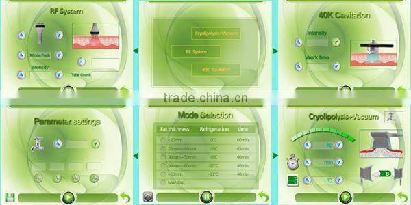 Comfortable cryogenic liposuction with cavitation and rf skin tightening