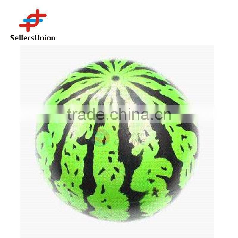 No. 1 yiwu agent wholesale watermelon pattern printed PVC toy ball PVC beach ball