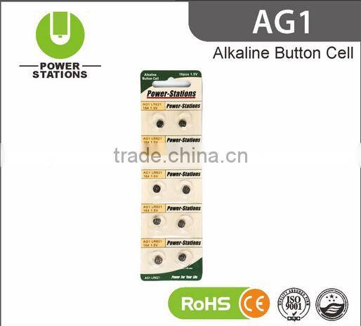 1.5V Alkaline battery button cell AG1