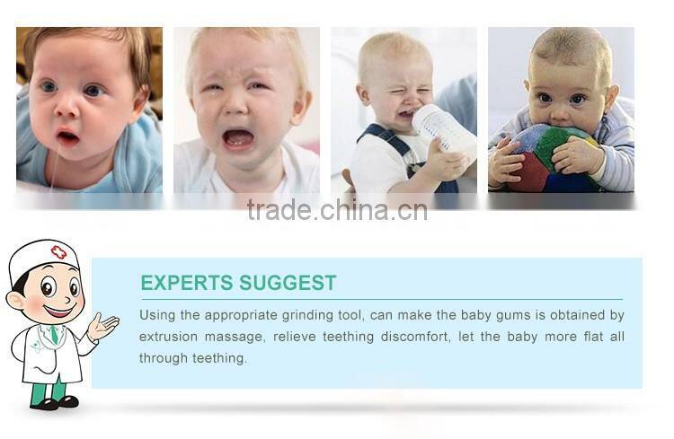 China Export Factory BPA free child safty chewalble funny baby teether